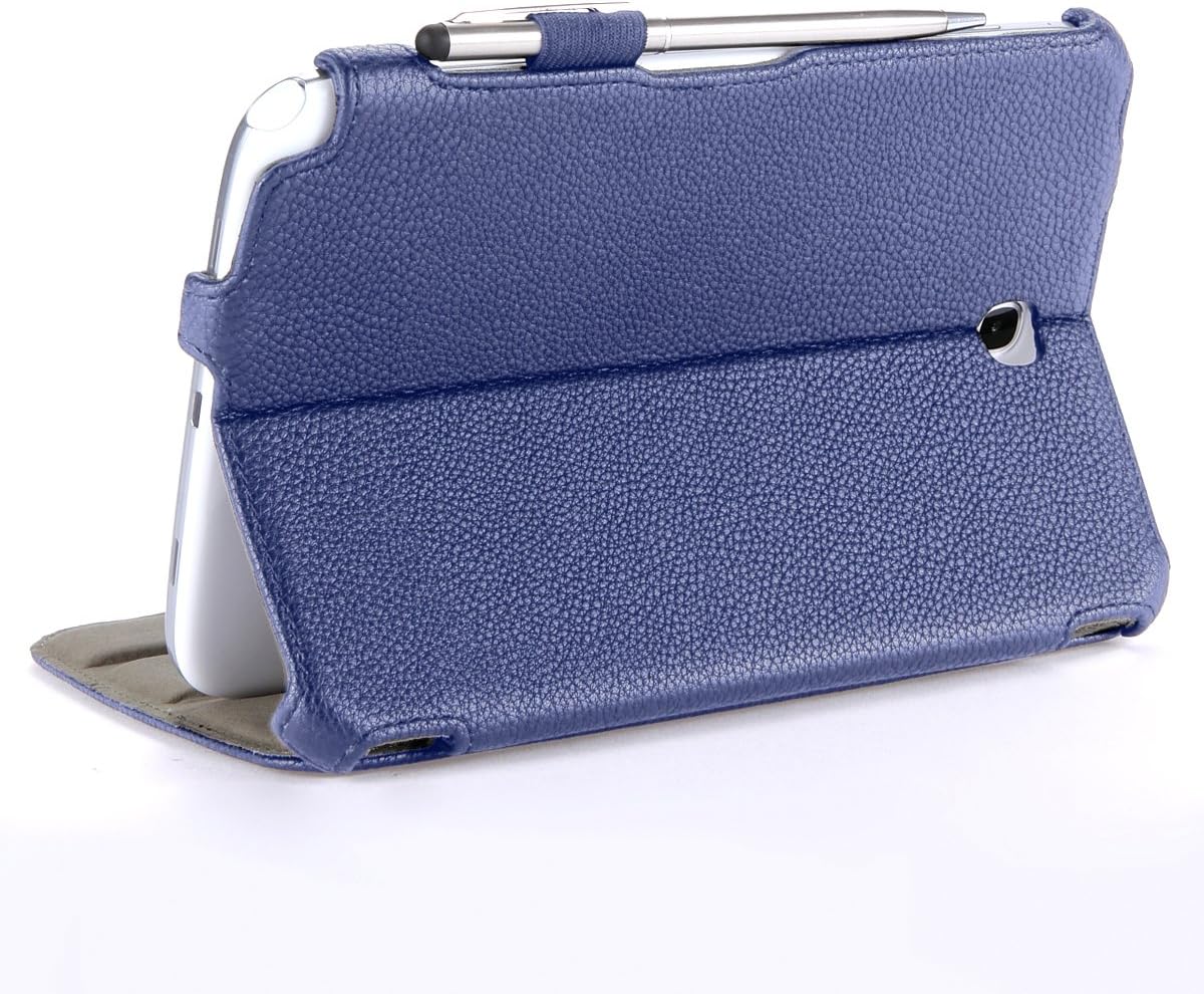 i-Blason Slim Book Shell Case and Cover Auto Wake/Sleep for Samsung Galaxy Note 8.0 GT-N5100/N5110 WiFi 4G LTE (3 Year Warranty)-Blue
