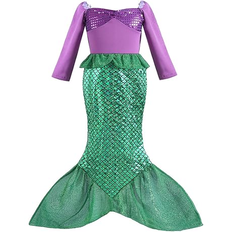 ALIZIWAY Toddler Mermaid Skirt Costume