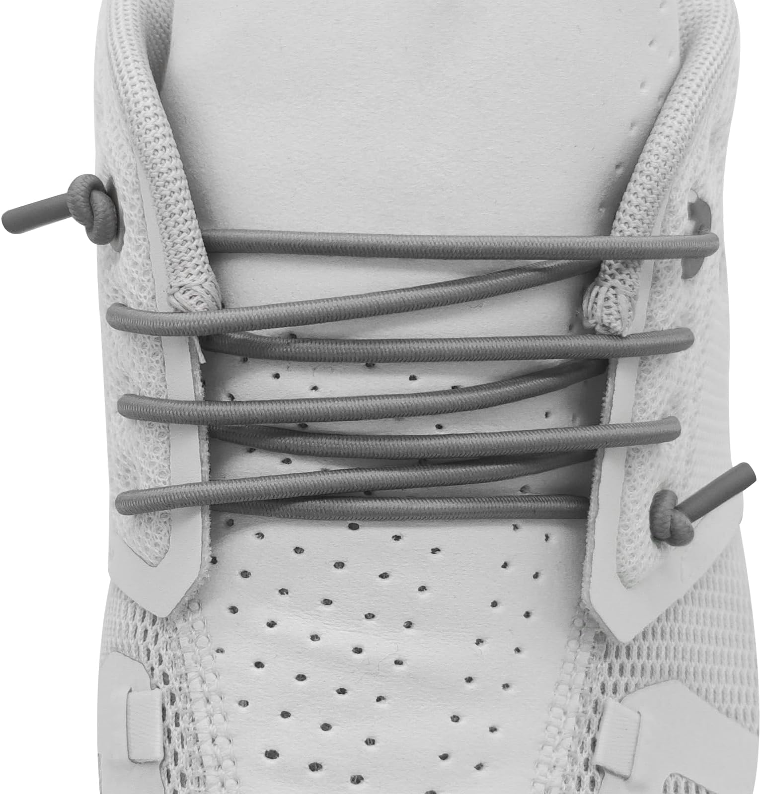 Elastic Shoelaces for On Cloud 5 & 6 Sneakers, 1/10" (2.5mm) Stretchy Round Bungee Strings Replacement Speed Laces