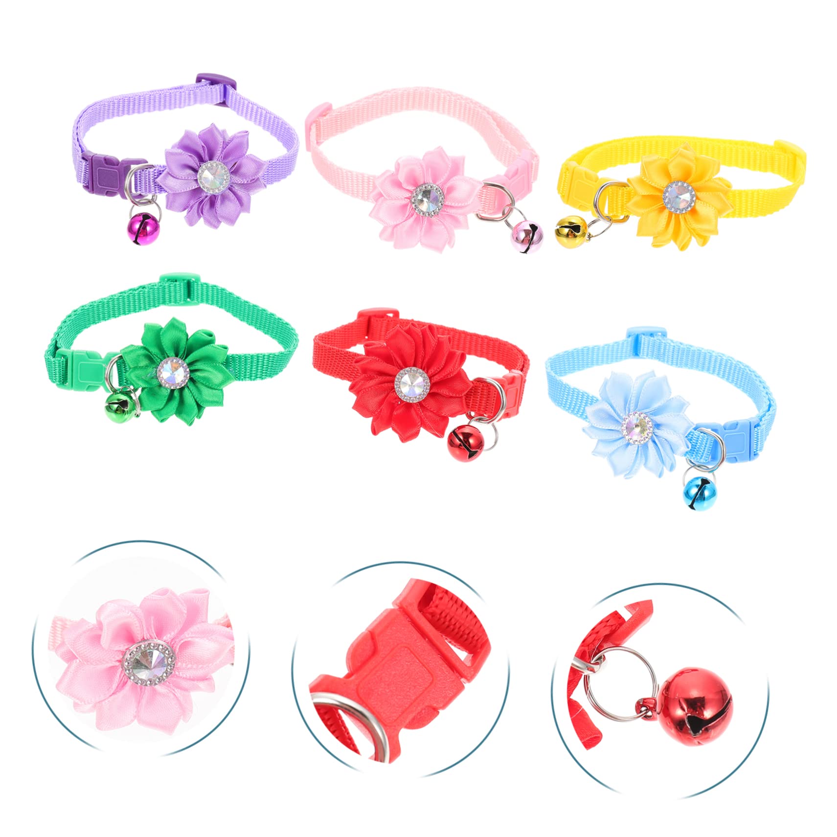 Abaodam 24stücke Teiliges Katzenhalsband Glocke Verstellbare Dekorative Halsketten Für Katzen Und Kleine Hunde Für Fotos Und Besondere Anlässe