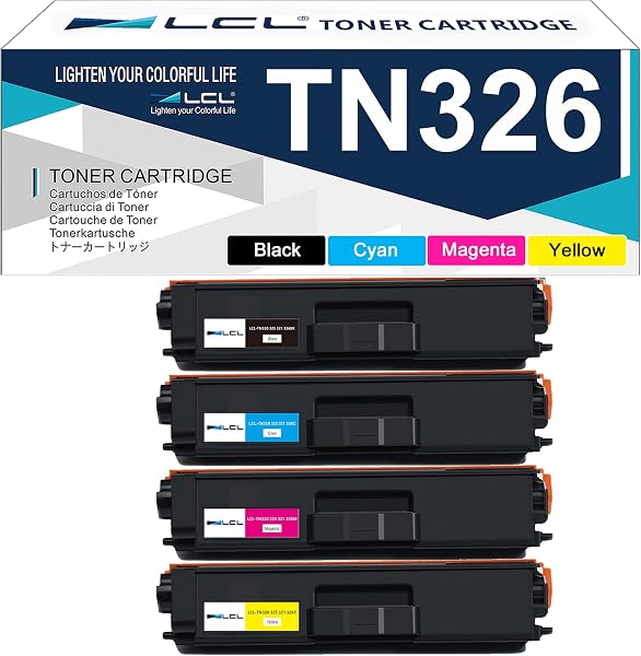 LCL Regenerowany wkład z tonerem TN-321 TN-326 TN321 TN326 TN326BK TN326C TN326M TN326Y (1 czarny 1 cyjan 1 magenta 1 żółty) zamiennik do Brother L8250CDN L8350CDW L8400CDN