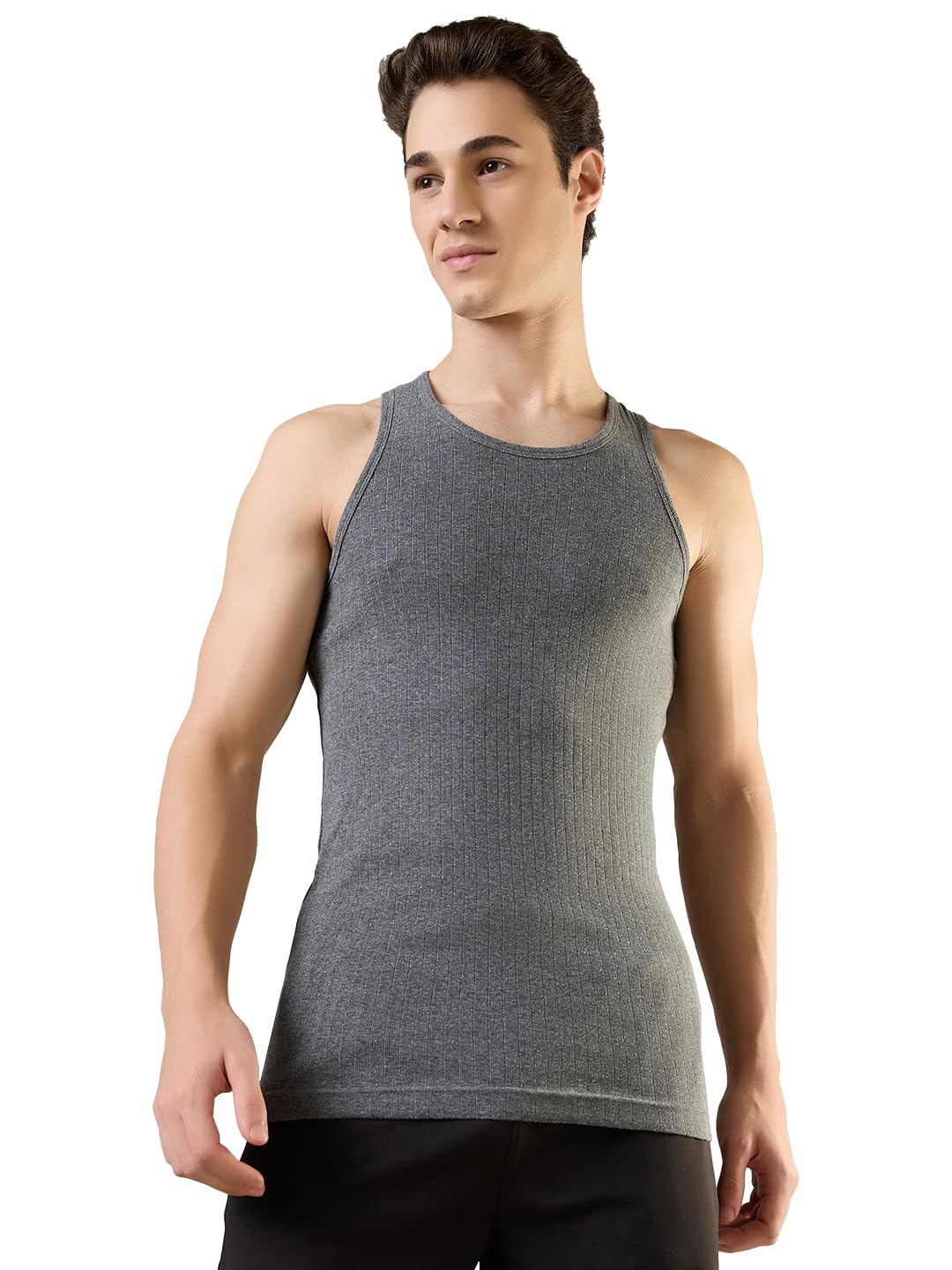 park avenue Men Body fit Solid Pattern Pure Cotton Vest (Size: 100)-PZVX00120-G8-picture-59