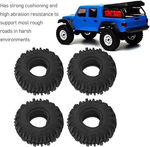 Miniatura 5 de Juego de 4 neumáticos RC Crawler para neumáticos AXIAL 124 SCX24 RC Crawler Scx24