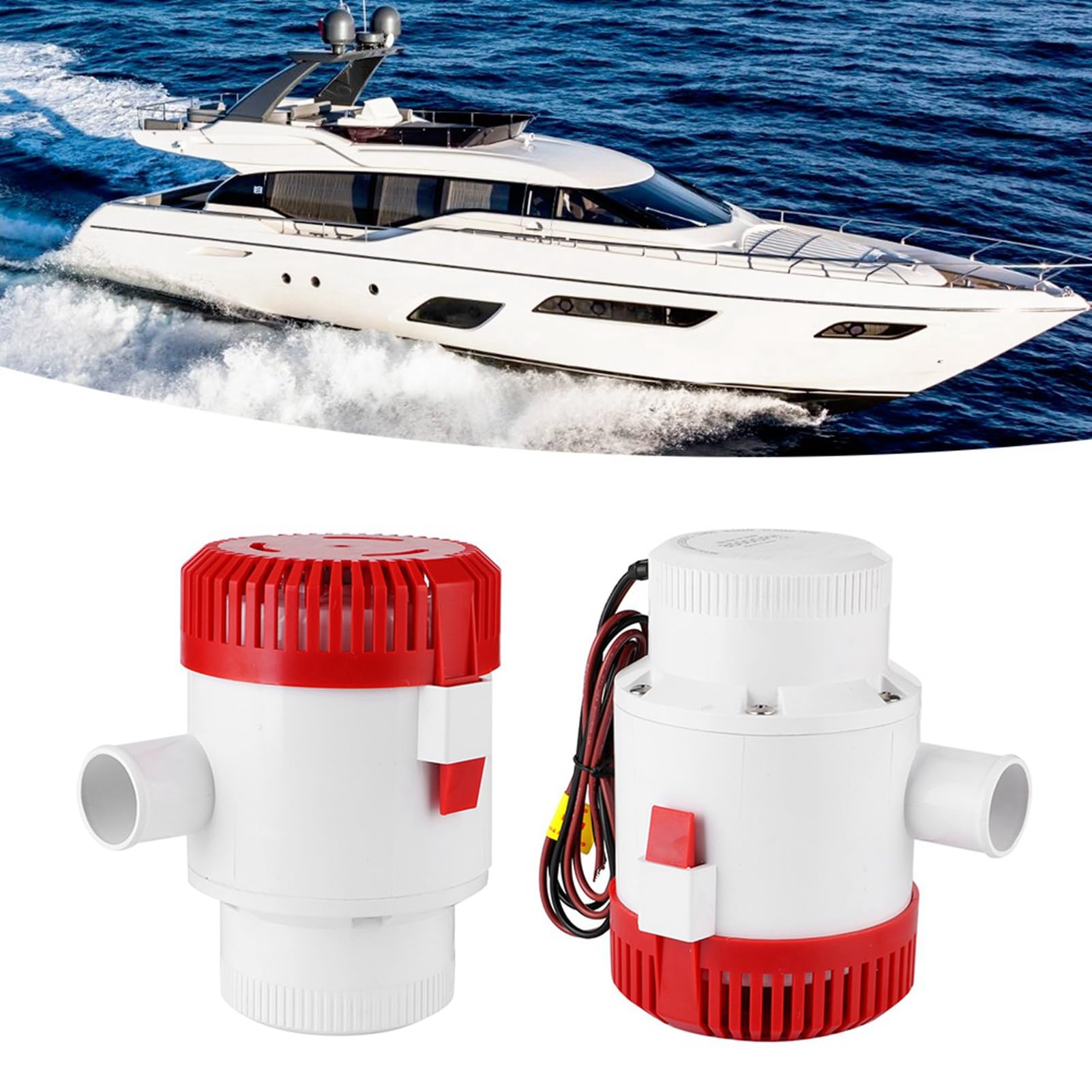 Bomba De Achique Marina Sumergible 3500GPH 12V G3500‑01 Para Barcos Y Yates Accesorio Profesional Con Eje De Acero Inoxidable Y Protección Contra Corrosión Diseño Duradero Y Eficiente