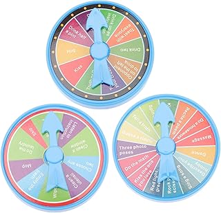 Toyvian 10 Conjuntos Divertidos Mesa Giratória Roda De Prêmios Mesa De Jogos De Fortuna Mini Brinquedo Brinquedos De Mesa Brinquedos De Quebra-Cabeça Brinquedos De Festa Roda Da Fortuna