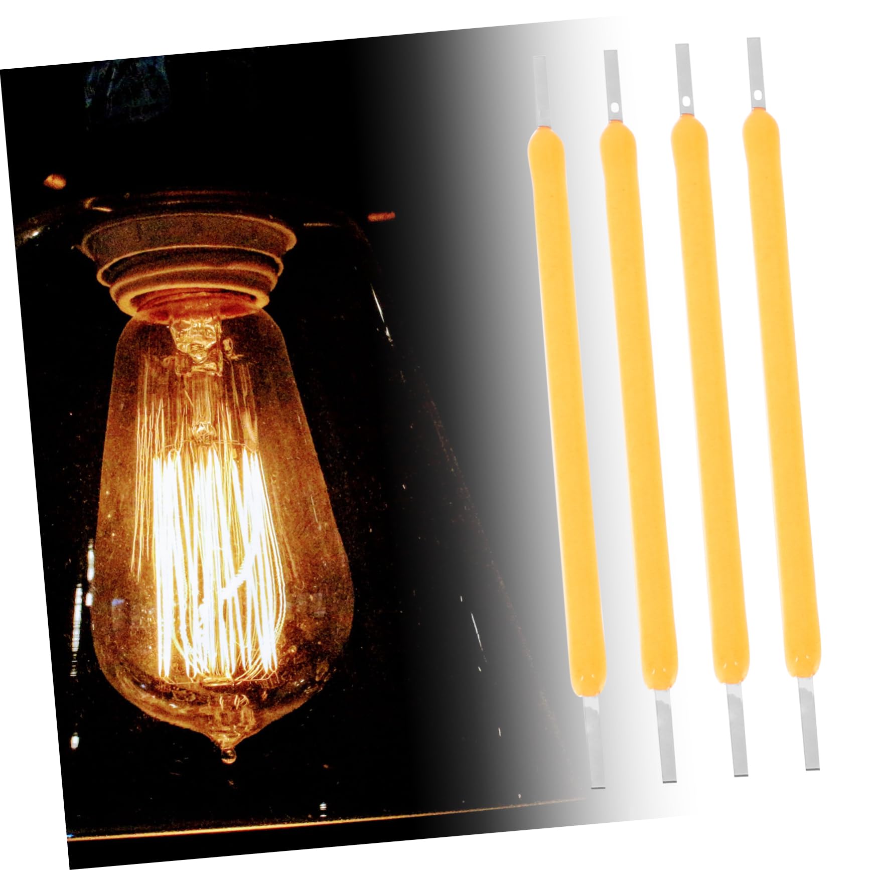Ciieeo 4 Sätze Led Lichtfaden Warmweiß Ersatzteile Für Lampen Langlebig Und Für Diy Beleuchtung Und Dekorative Anwendungen 100 Stück * 4