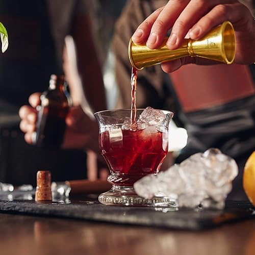 Miniatura 2 de Homestia - Juego de 2 jigger japonés para coctelería de acero inoxidable, 1 y 2 onzas, para medir el alcohol