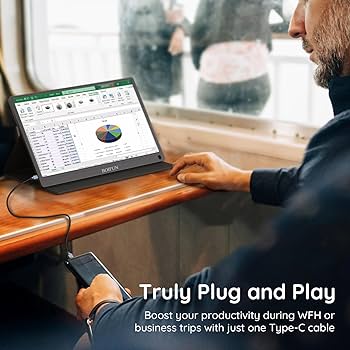 BOIFUN 15.8インチ ポータブルモニター モバイルモニター Amazon.co.jp: ポータブルモニター - 15.6インチ USB C HDMI