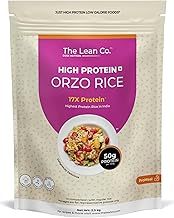 The Lean Co. High Protein Orzo Rice 2.5 kg | 50% Protein, 1% Fat | Low Carb | No Preservatives | Protein Rich (24 gm per serving) | Rich in Micro Nutrients | No Artificial Flavour or Colours