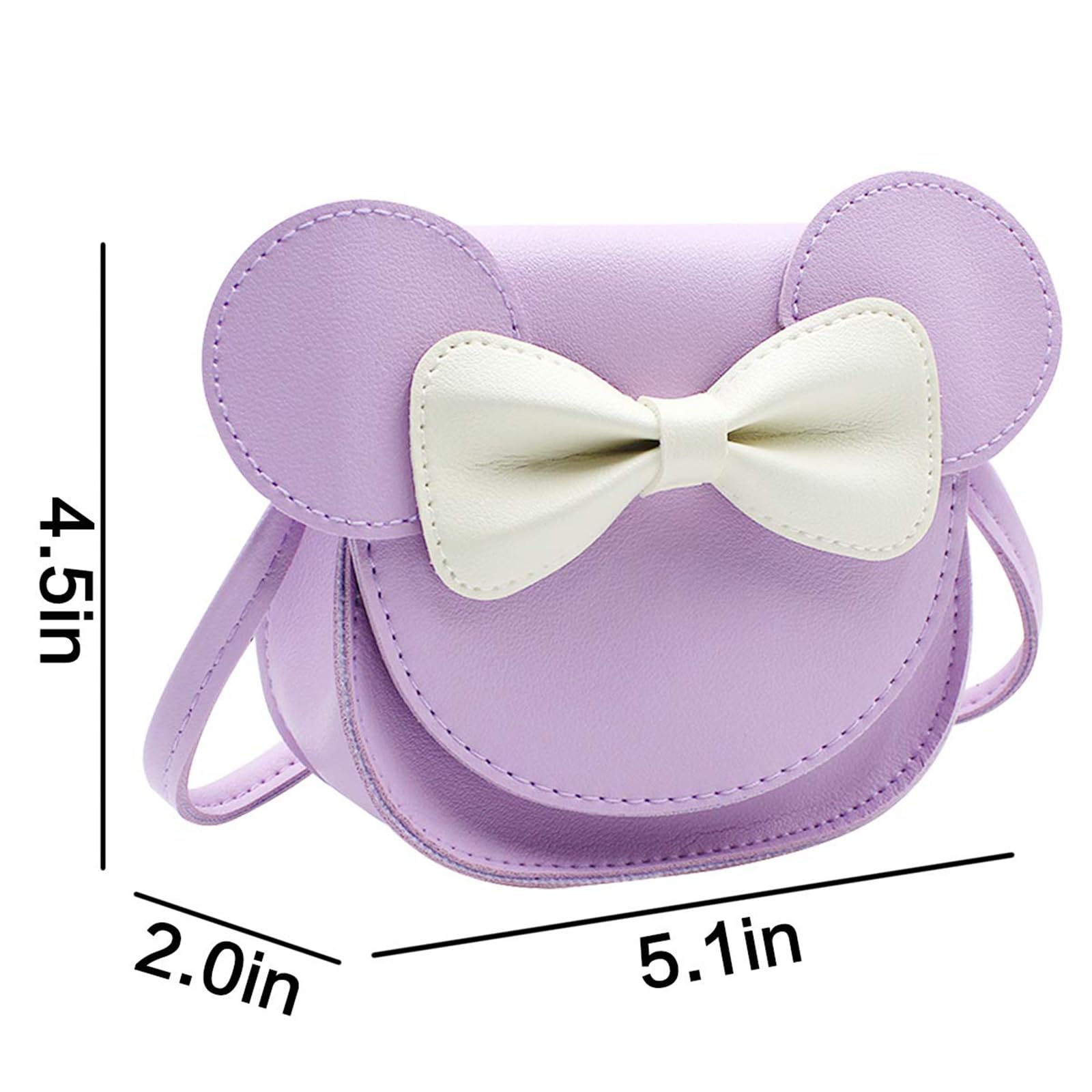 Hifot Borsetta Bambina, Fiocco Carino Mini Borsa con Tracolla Regolabile, Principessa Borsa a Tracolla per Ragazze