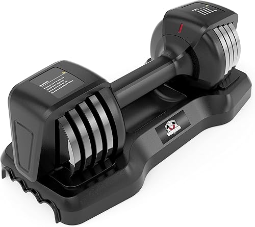 HAPBEAR - Mancuernas ajustables, juego de mancuernas de ejercicio ajustables de 12.525 libras, ajuste de peso en 1 seg, girando el mango, juego de