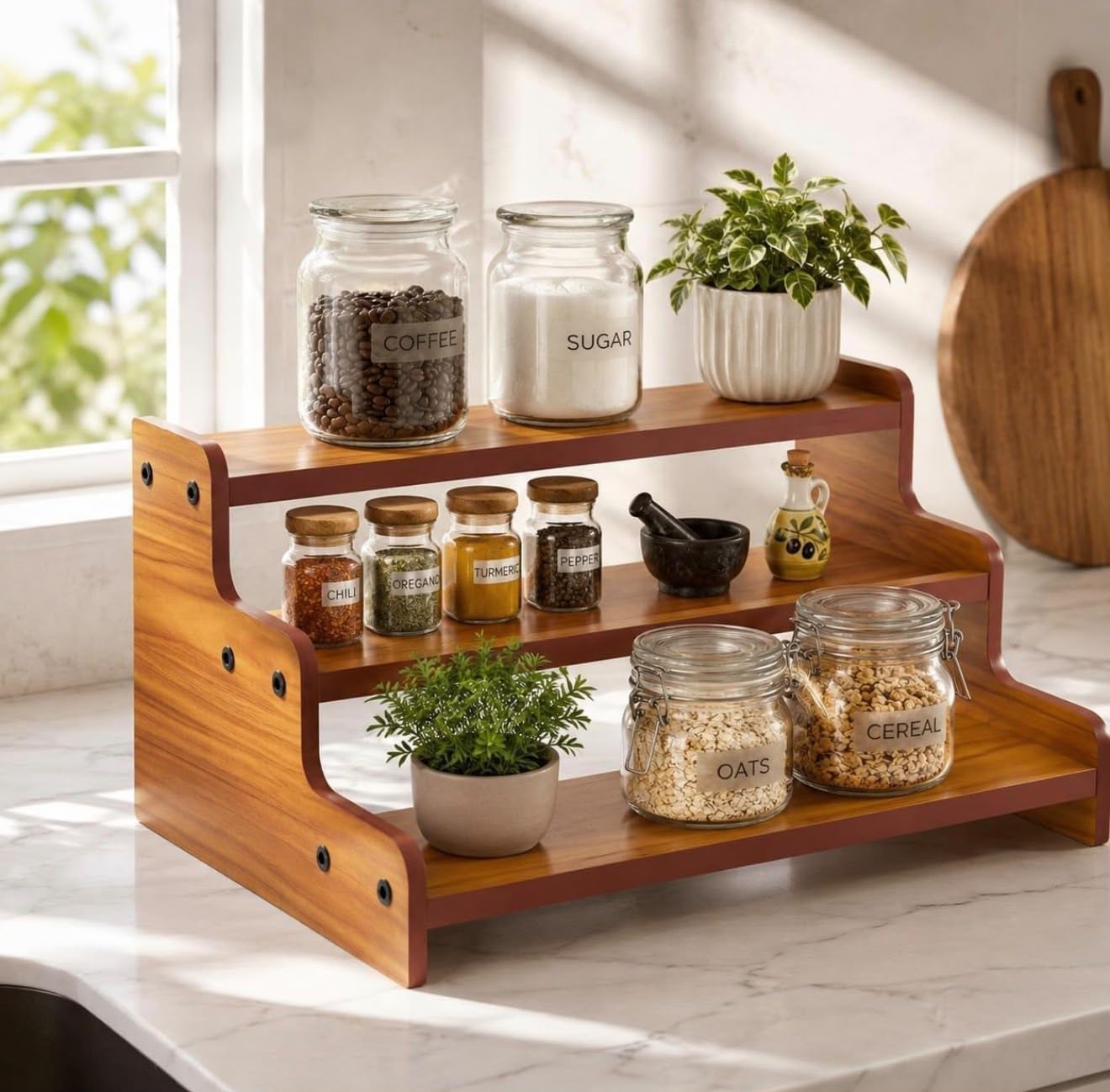 Wooden Spice Rack - Organize Your Kitchen -5