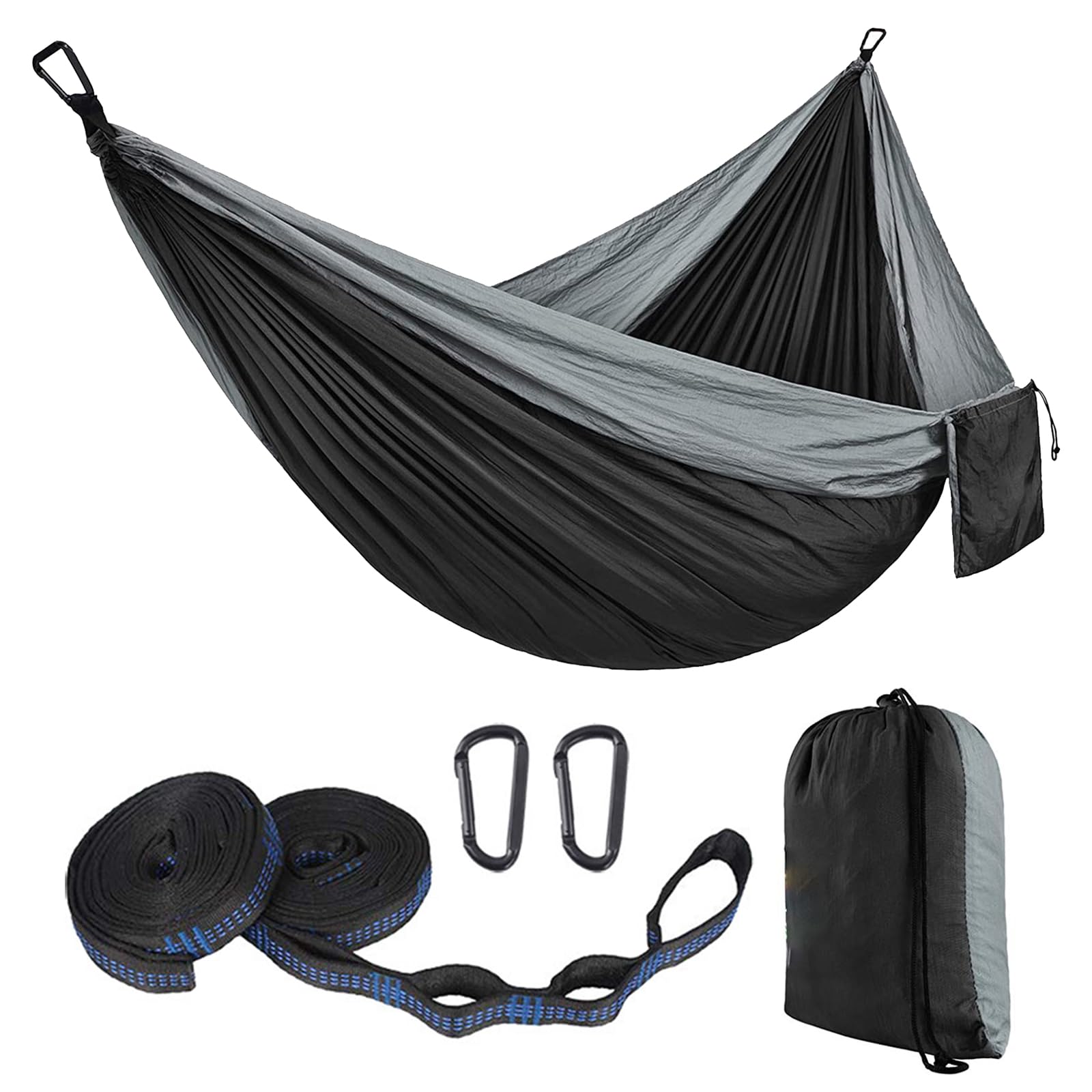 Cycayit Hammock Camping, Single Person, 270x140cm, 150kg, 2 Tree Straps