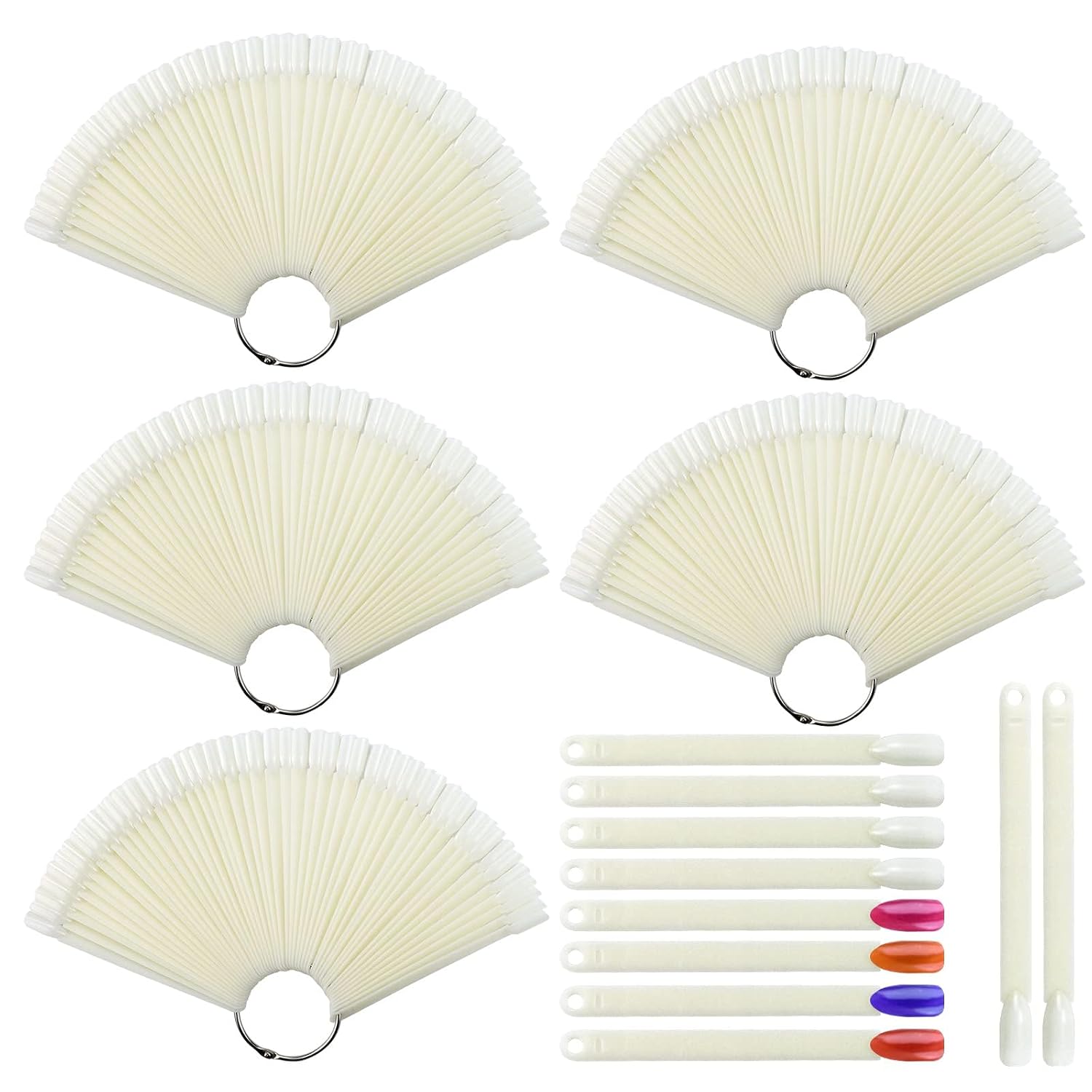 Nail Swatch Sticks - 300 Pcs for Gel Polish Display