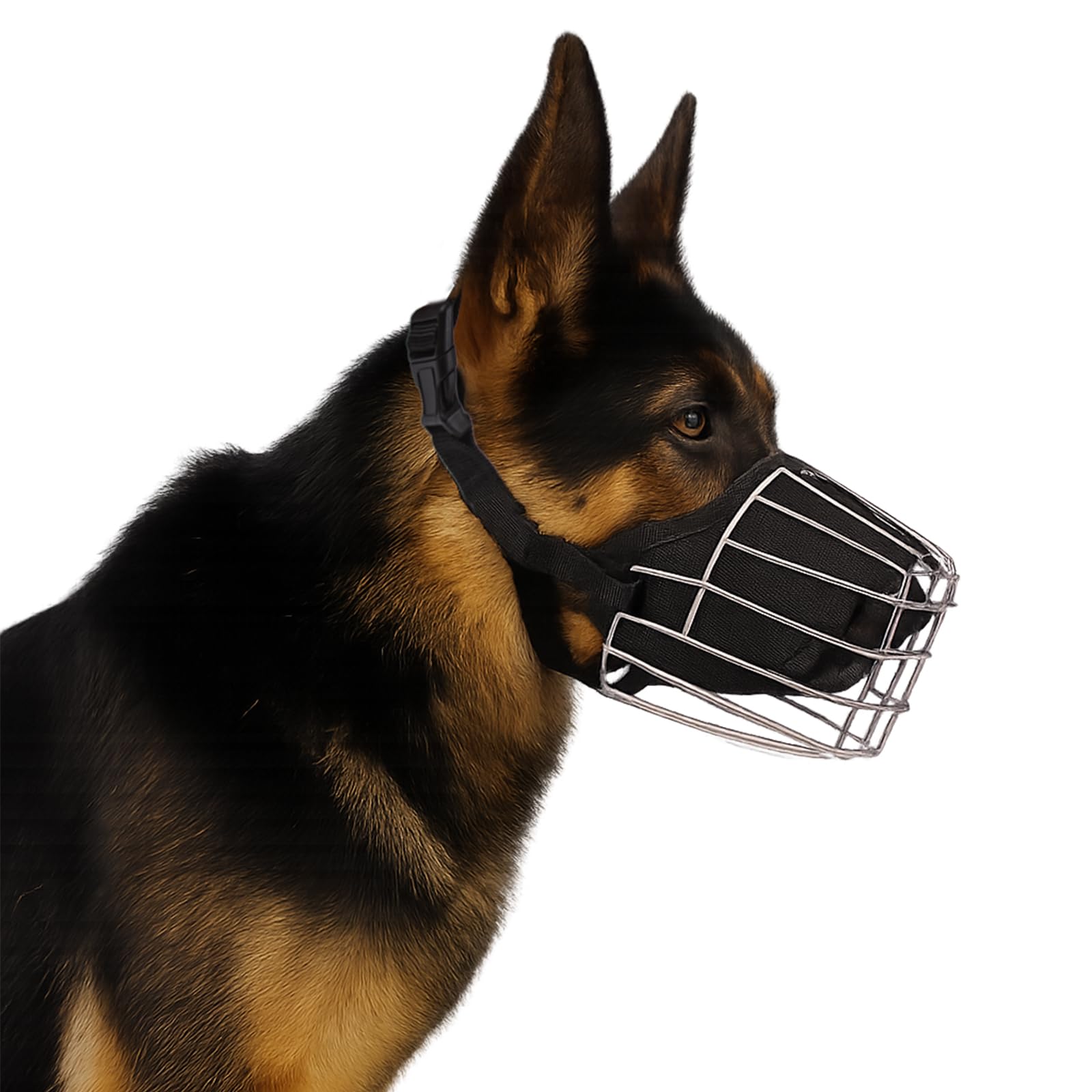 Muselière réglable en métal durable pour chien Taille L