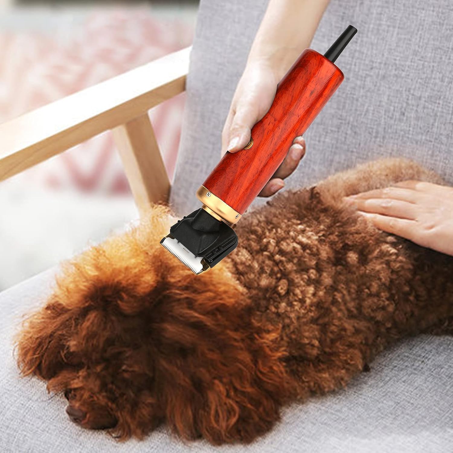 55W Electric Sheep Goat Shears Clippers Pet Animal Shave Grooming Wool Shearing Hair Shearing Grooming Machine Animal Clipper Fur Wool Cutter for Goat Dogs Rabbit Hair Grooming