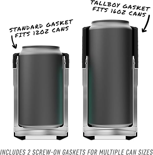 Miniatura 8 de BOTE MagnePod Drinkware MAGNEChill - Enfriador de latas de tamaño corto, anillo de interruptor adaptable mantiene la cerveza fría lata aislada se