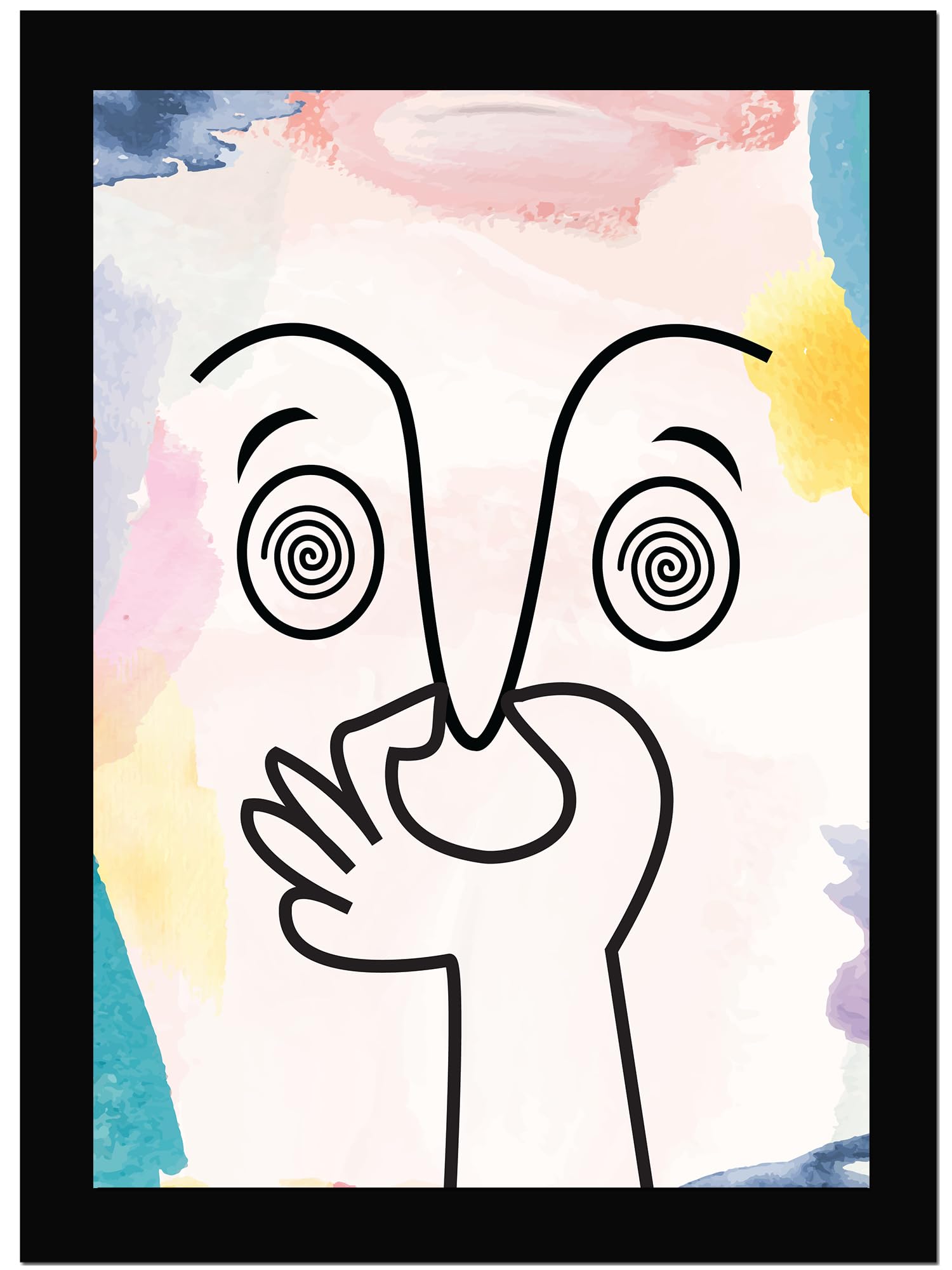 AR Creative Framed Quote for Wall, Funny Bathroom Wall Art - 13.6x10.2 inches