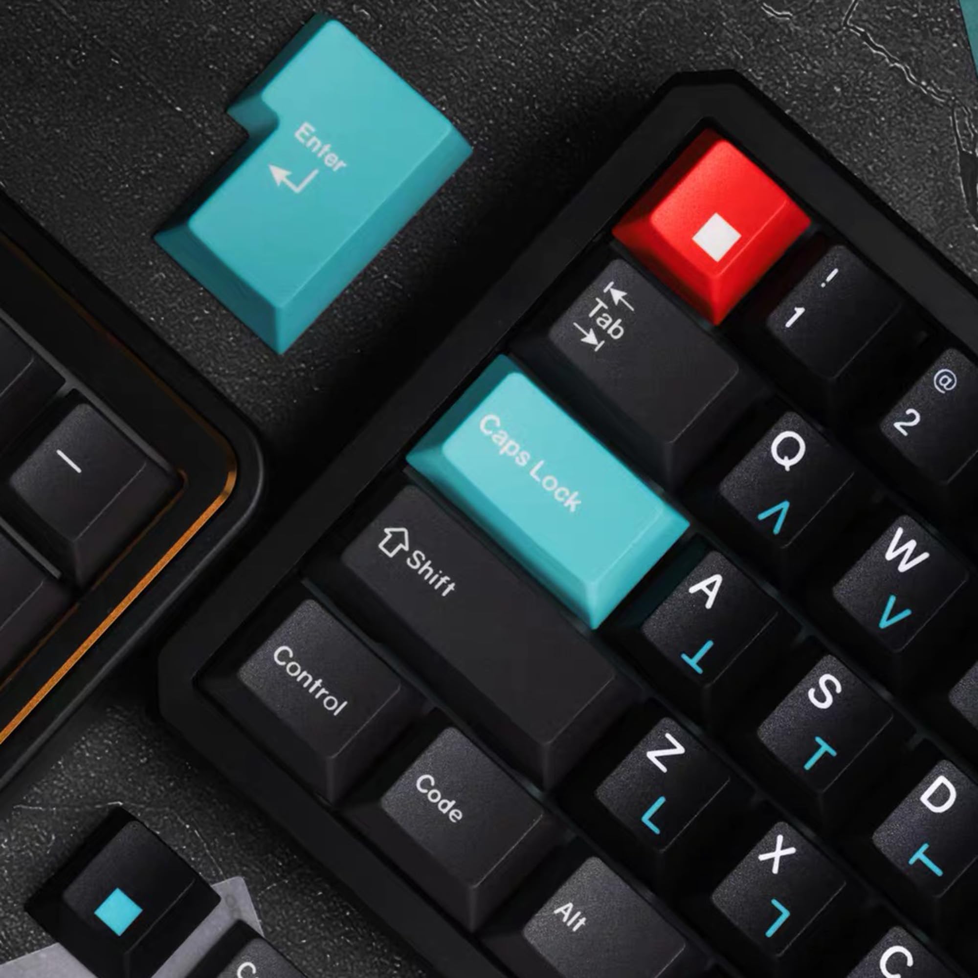 Klawisze z motywem mięty, 143 klawisze, profil wiśniowy PBT Dye Sub Top Print Keycap zestaw do 61 68 87 104 108 MX klawiatury mechaniczne