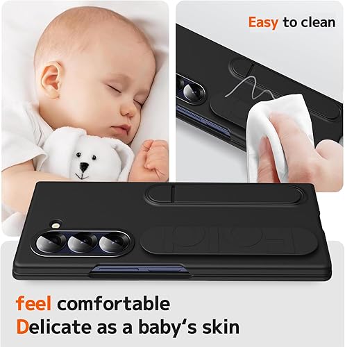 Miniatura 4 de NINKI Funda para Samsung Galaxy Z Fold 4 con correa y soporte, funda protectora de pantalla a prueba de golpes para Galaxy Z Fold 4 con correa de