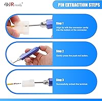Vista 6 de JRready ST5391 Molex Pin Extractor Kit de herramientas Eléctrica Computadora Automotriz Cable Conector Terminal Inserción Depinning Herramientas