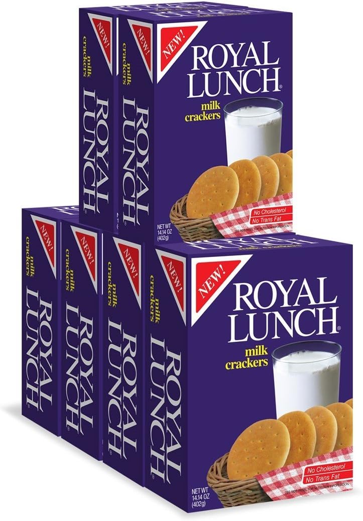 Royal Lunch Milk Crackers 6-pack - 14.14oz each box