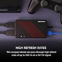 Vista 5 de DIGITNOW 4K Video Capture Card, HDMI to USB3.0 Live Gamer Capture Card Full HD 1080P 60fps, Ultra-Low Latency for Streaming and Recording, Work with