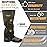 Frelaxy Leg Gaiters 100% Waterproof Hiking Gaiters, Hunting Gaiters with Upgraded Rubber Foot Strap, Adjustable Snow Boot Gaiters for Skiing Motorcycle Snowshoeing (Olive Green, L)