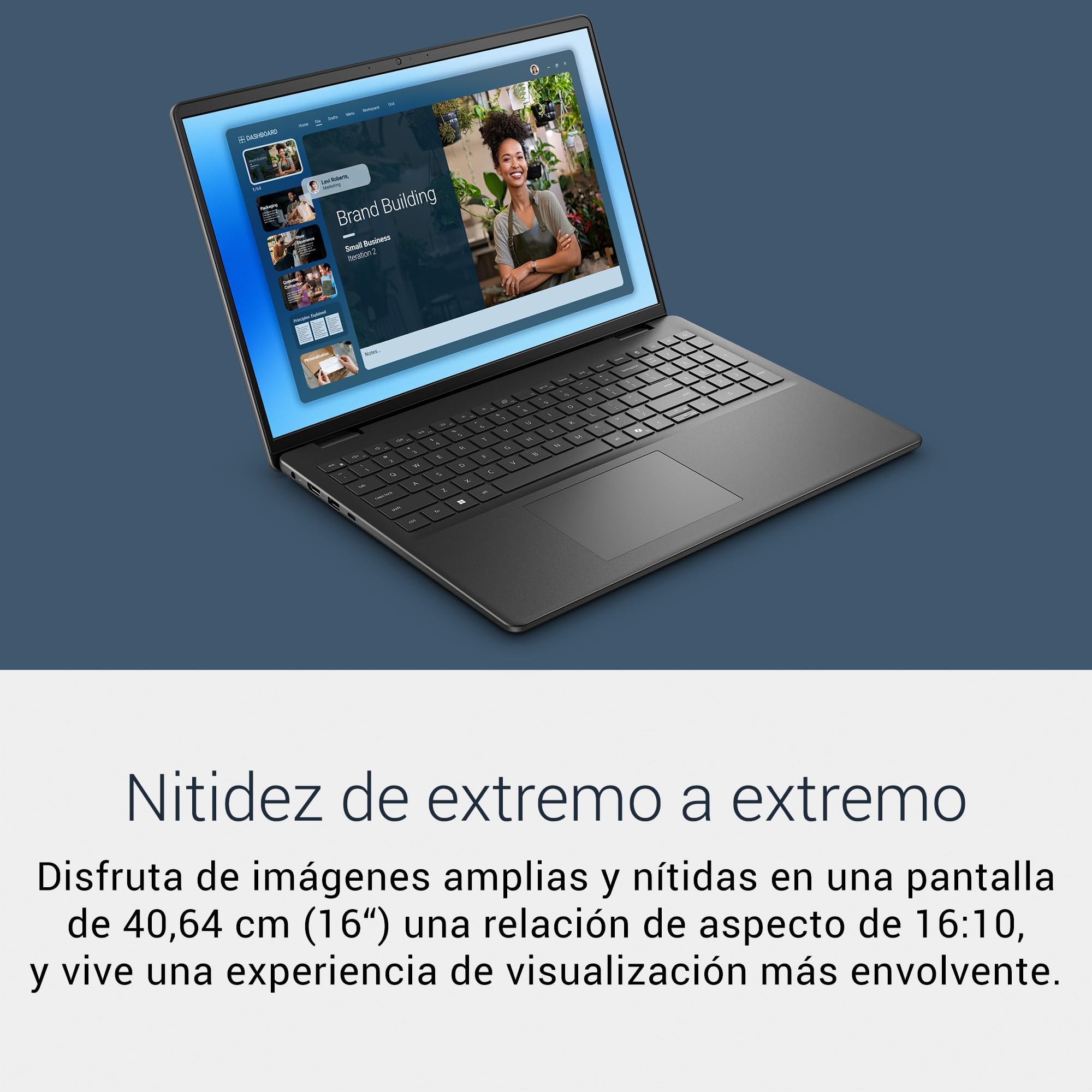 DELL 15 Portátil DC15250 – 15,6" FHD 120Hz, Intel Core i7-1355U, Gráficos Intel UHD, 16GB RAM, 512GB SSD, Webcam HD, Windows 11 Home, Teclado QWERTY Español, Color Negro — view 15