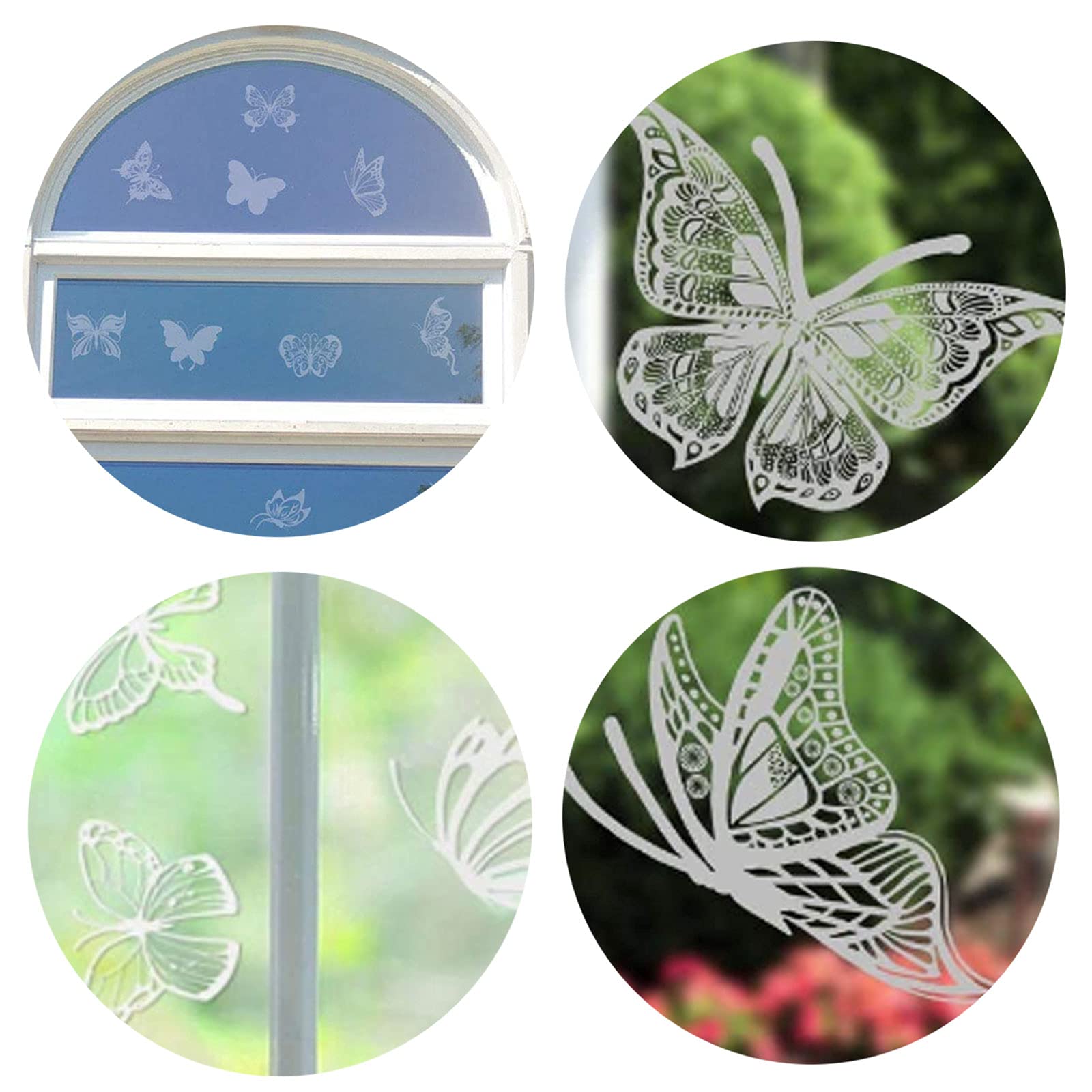 24 Adesivi Anti-Collisione A Forma Di Farfalla Per Finestre - Traslucidi E Riflettenti - Facili Da Applicare - Foto 6