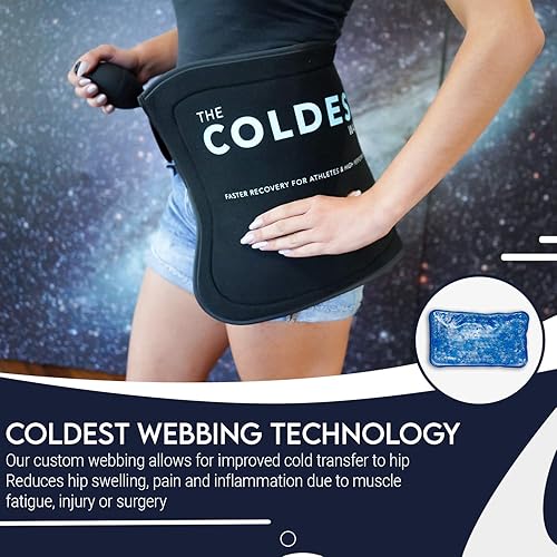 Miniatura 7 de The Coldest Hip Ice Pack - Bolsa de hielo con compresión de aire para aliviar el dolor de caderas rígidas y espalda inflamación y cirugía de cadera