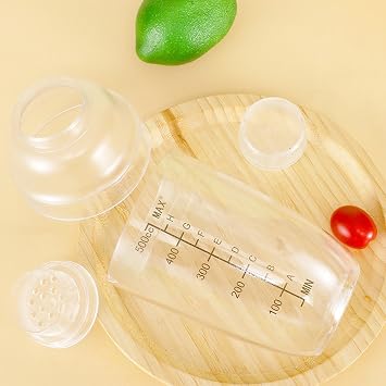 Cocktail Shaker Set - Bar Shaker Set, Coffee Shaker, Shaker | Clear Shaker Bottle with Scale and Strainer, Cocktail Kit of Baar Tools for Party, Shaker with Instrument