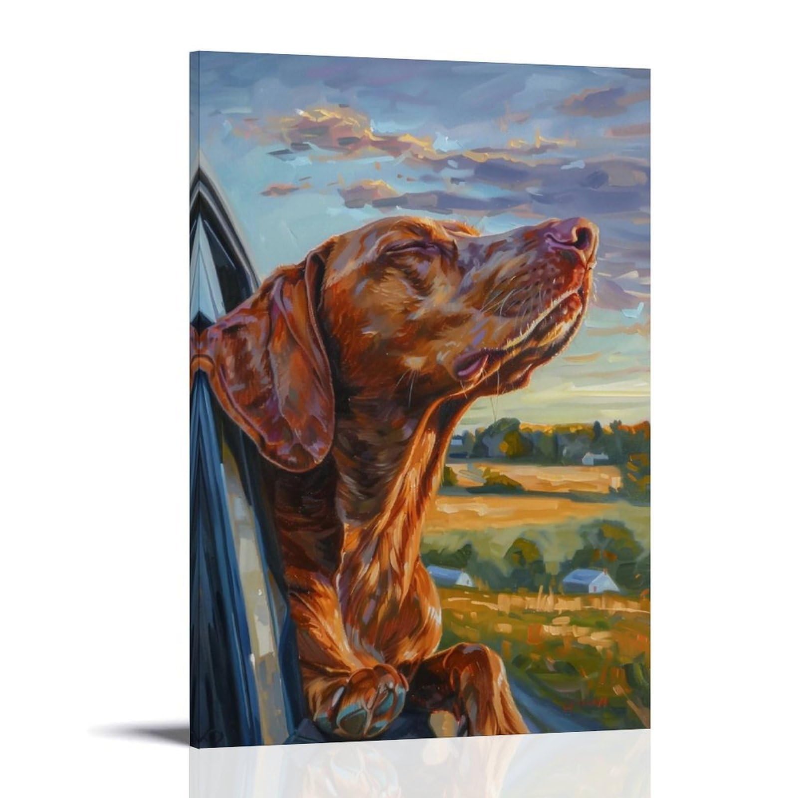 HUERYRYHY Wind In Fur Road Trip 03 Poster Wall Art Canvas Vintage Aesthetic Painting Decor for Rooms 24x36inch Frame-style