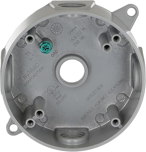 Miniatura 2 de BELL 5361-0 Hubbell Caja de empalme, 16.1 pulgadas cúbicas, 1-12 pulgadas de profundidad, gris