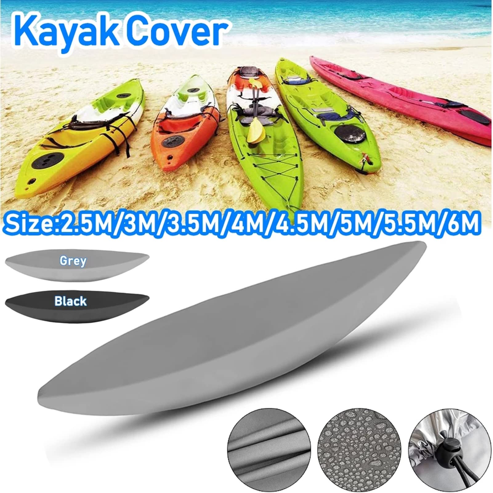 Copertura Kayak Impermeabile Copertura Impermeabile Per Kayak XINMYD - Protezione UV E Polvere, 5m Per Canoa 4.1-4.5m Protezione UV Canoa