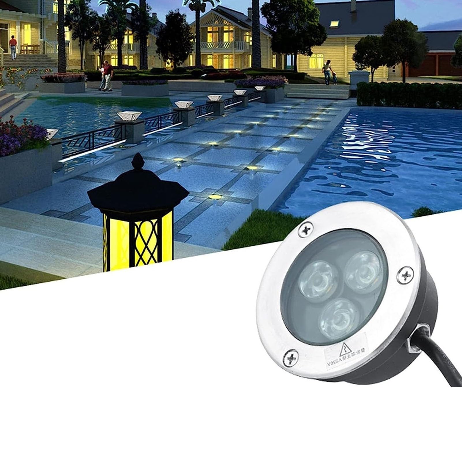 2 szt. zanurzalna lampa fontannowa LED - 3 W oświetlenie podwodne do oczek wodnych, wodoodporne reflektory zewnętrzne IP68, niskonapięciowe oświetlenie ogrodowe do basenu(RGB,12V)