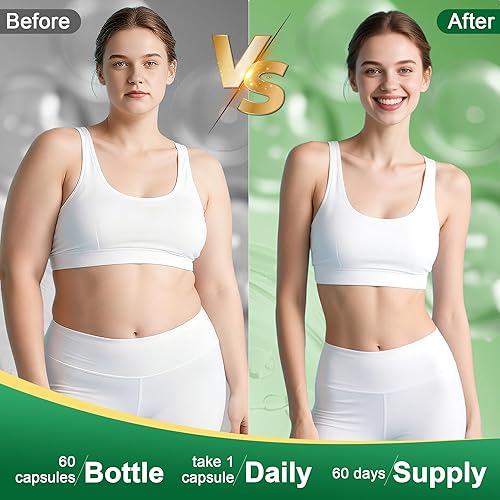 Miniatura 7 de Probiótico GLP-1 Suplemento GLP-1, soporte natural de GLP-1 con inulina de achicoria y prebióticos multicepa de 10 mil millones de UFC, apoya la