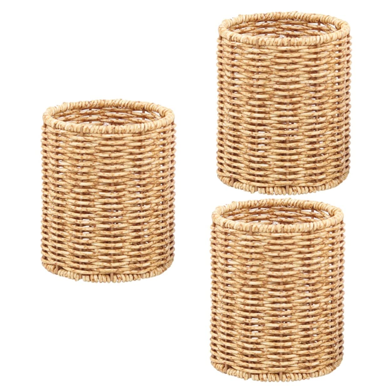 Alipis 3 Uds Sostenedor De La Pluma Mesa Redonda De Oficina Organizador De Escritorio Accesorios De Escritorio Pen Pot Organizador De Escritorio Contenedor De La Pluma Sostenedor De