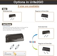 Vista 3 de Urite2GO 3ª tercera luz de freno lente ahumada cabina extendida solo compatible con Chevy S10 GMC Sonoma 1994-2003 montaje alto montaje lámpara