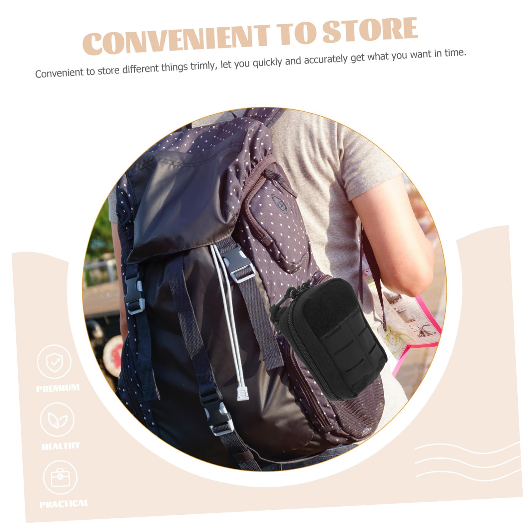 BESPORTBLE 3pezzi Pouch Di Pronto Soccorso Multifunzionale Con Tasche Multiple Per Escursionismo Borsa Medica Da Viaggio Resistente Per Attività All Aperto e Uso Quotidiano