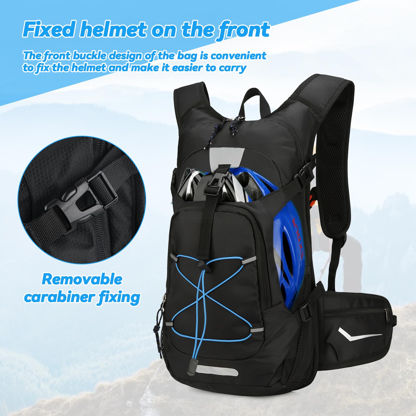 Sacca Idratazione 2lt Acqua Zaino Borsa Escursionismo Ciclismo Bici Xc-2660 wis
