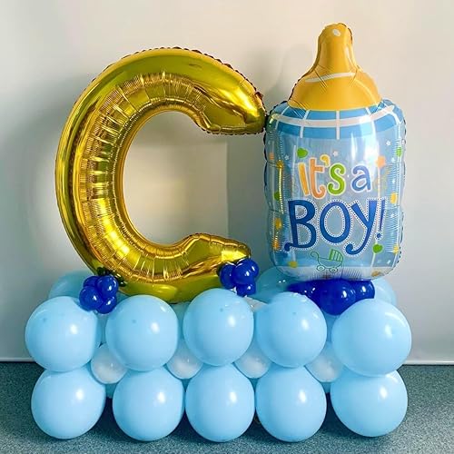 Vista 12 de Globos dorados de la letra U de 40 pulgadas, globos grandes del alfabeto U, helio dorado de papel de aluminio Mylar para decoración de cumpleaños