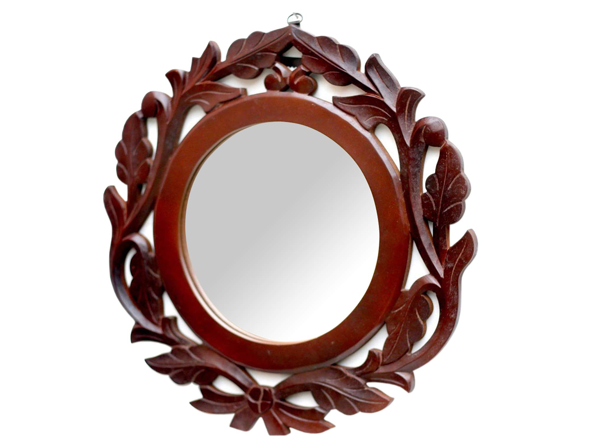 AMAZE SHOPPEE Large Round Mirror, Wall-Mounted Wooden Frame Vanity Mirror (40 CM Round) (B07HL7HXYF) Amazon Price History, Amazon Price Tracker