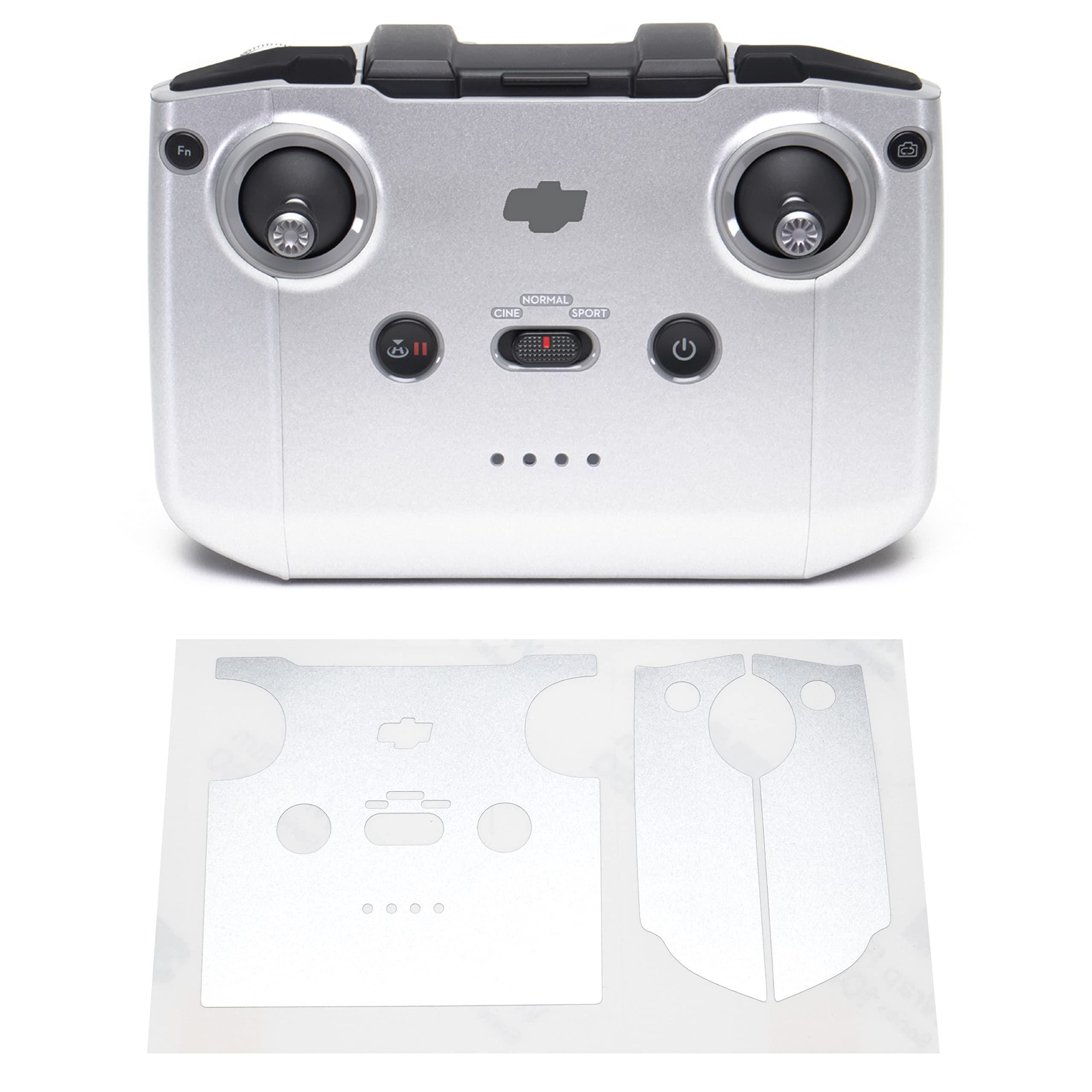 WRAPGRADE Skin Stickers for DJI RC-N1 (Airforce Silver)