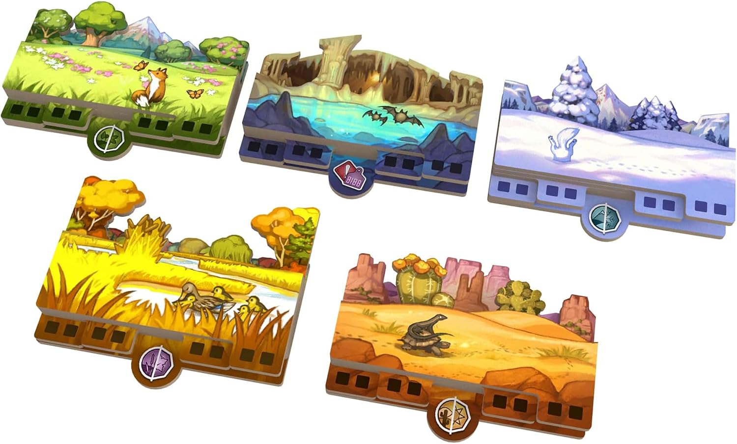Keystone North America - Coastal Expansion - Educational Strategy Board Game, Animals & Ecosystems, Ages 10+, 1-2 Players