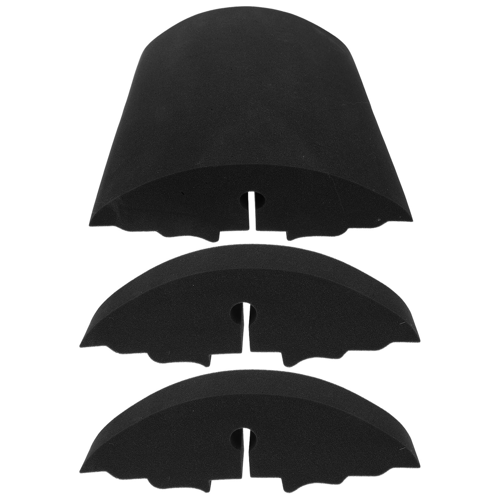 3 Almohadillas Silenciadoras para Práctica de Batería Acústica, Pads de Esponja para Amortiguación de Platillos, Accesorios Portátiles para Entrenamiento Silencioso de