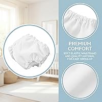 Vista 3 de 12 pañales para muñecas de bebé, ropa interior blanca para muñecas de 5 a 7 pulgadas, pañales reutilizables para muñecas recién nacidas, accesorios