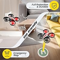 Vista 8 de Holy Stone Mini Dron para Niños y Principiantes RC Nano Quadcopter Pequeño Helicóptero Avión para Interiores con Vuelo Estacionario Automático