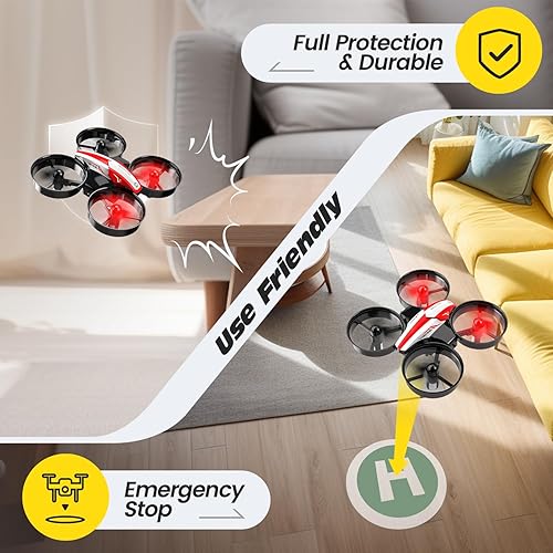 Miniatura 8 de Holy Stone HS210 Mini Drone Nano cuadricóptero a control remoto, el mejor drone para niños, niñas y principiantes, helicóptero a control remoto,