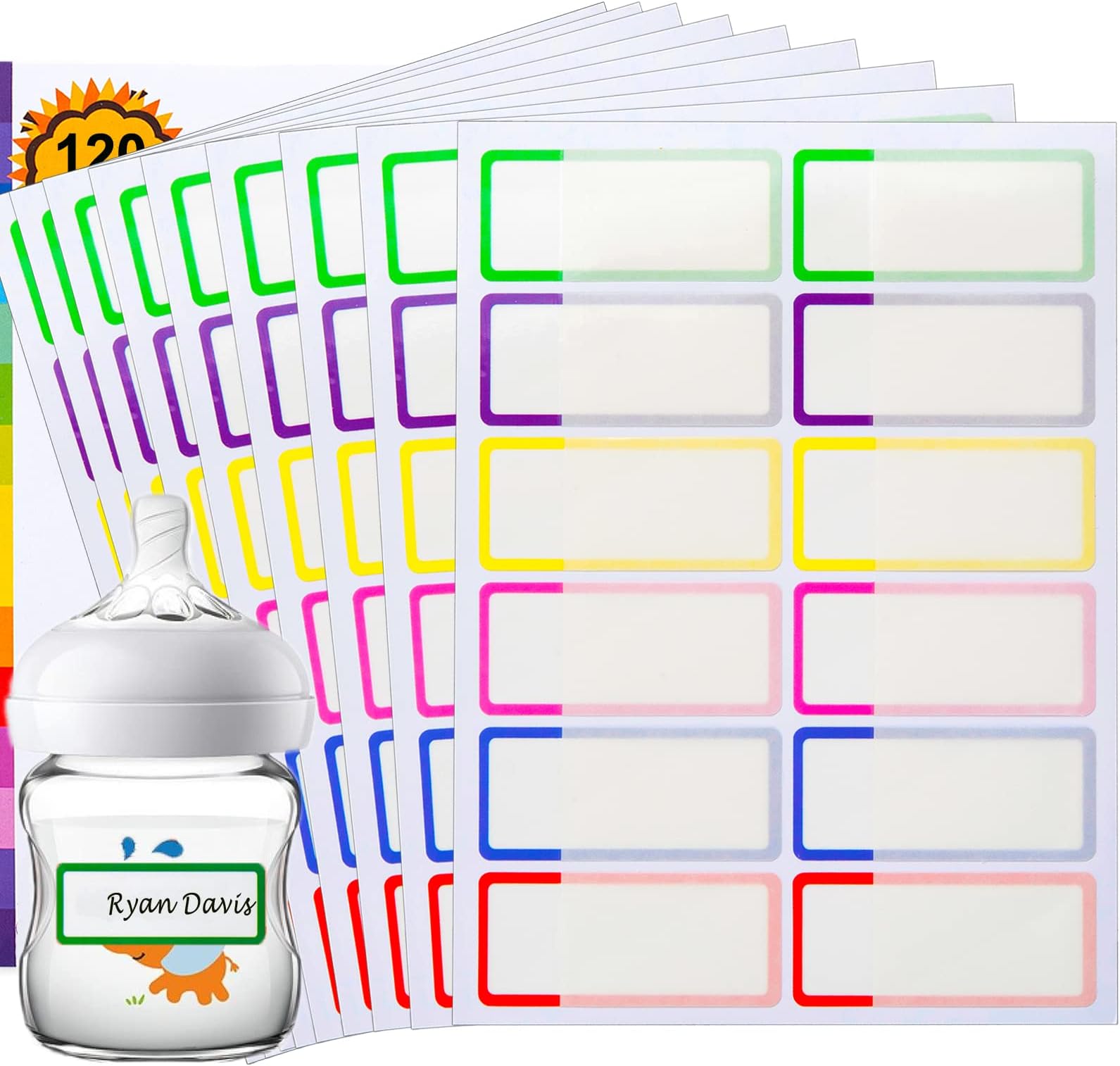 Amazon.com : Waterproof Baby Bottle Labels for Daycare Supplies Self ...